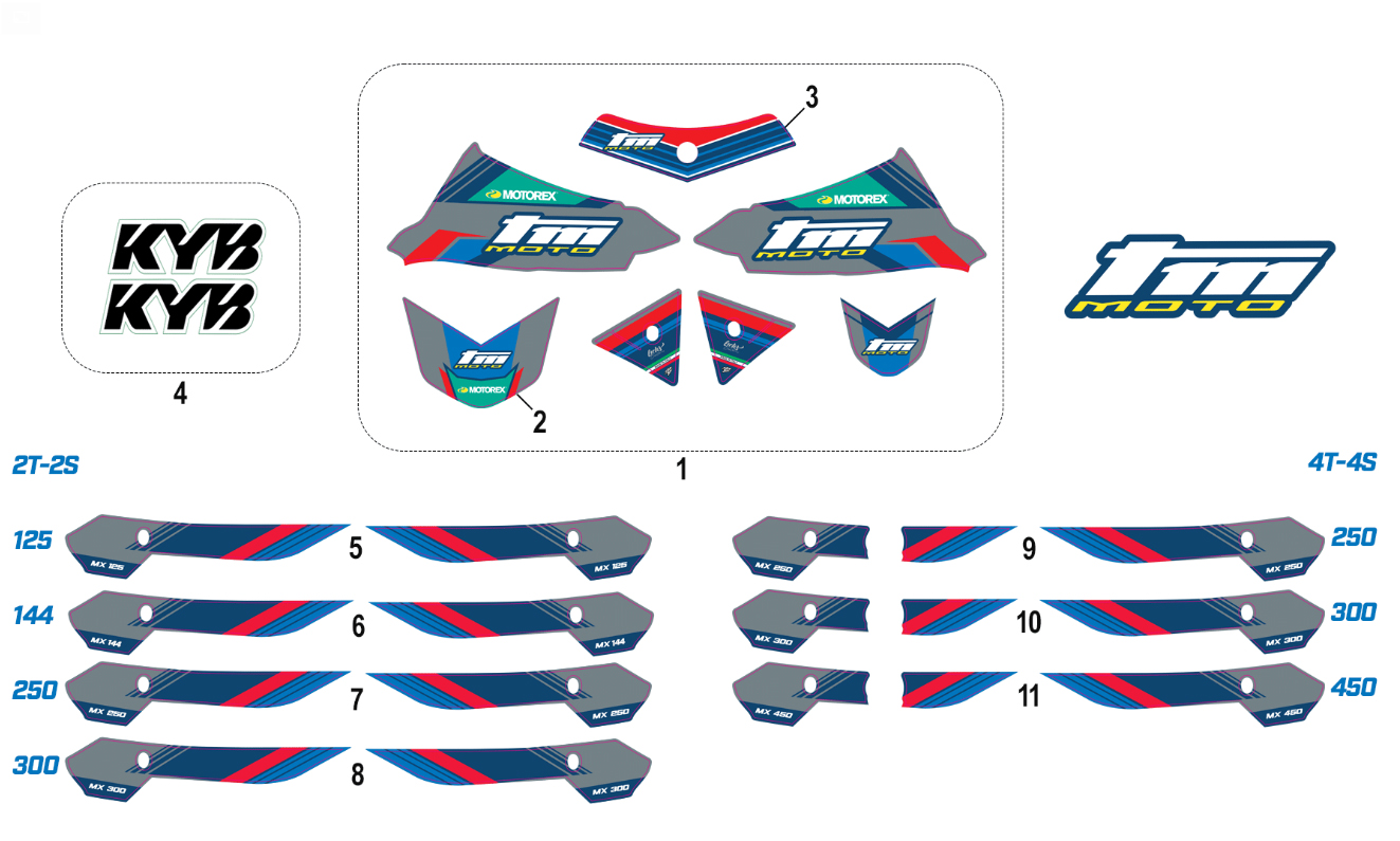 2T/4T MX MY 2026 - MX ADHESIVE KIT